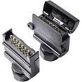 thumbnail image 5 of 7 Pin Male and Female Flat Trailer Plug, 12V Australia Waterproof Trailer Plug for RV Trucks (Screw End), 5 of 5