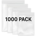 thumbnail image 3 of The Boxery 4x4 Inch 2 Mil Thick Clear Plastic Reclosable Zip Bags (1000 Pack) Strong & Durable Poly Baggies With Resealable Zip, Storage, Jewelry, Beads, Crafts, Packing and Shipping Bags, 3 of 6