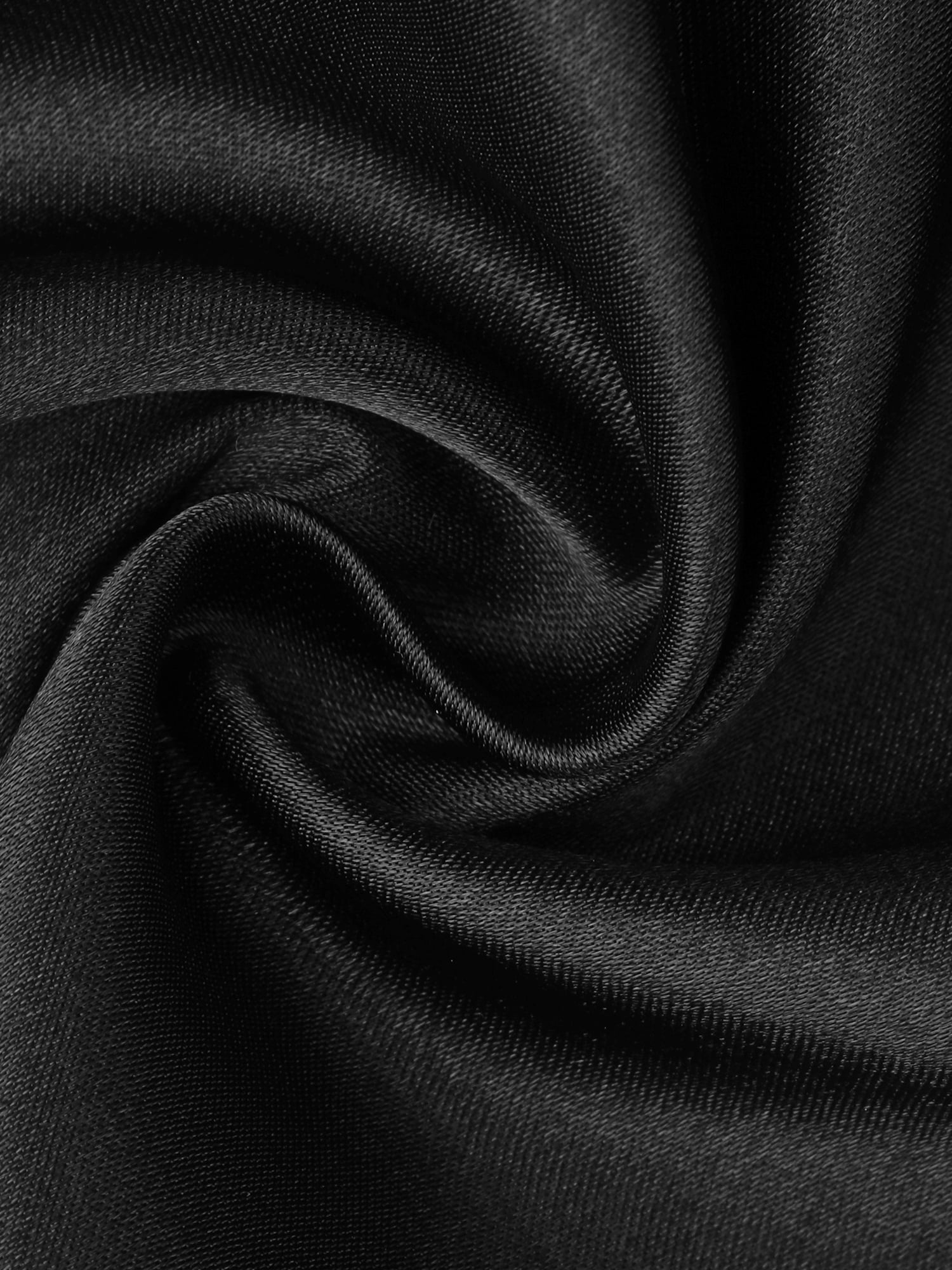 DARING DIVA Women's Satin Lace Trim Silky See Through V Neck Chemise XL Black