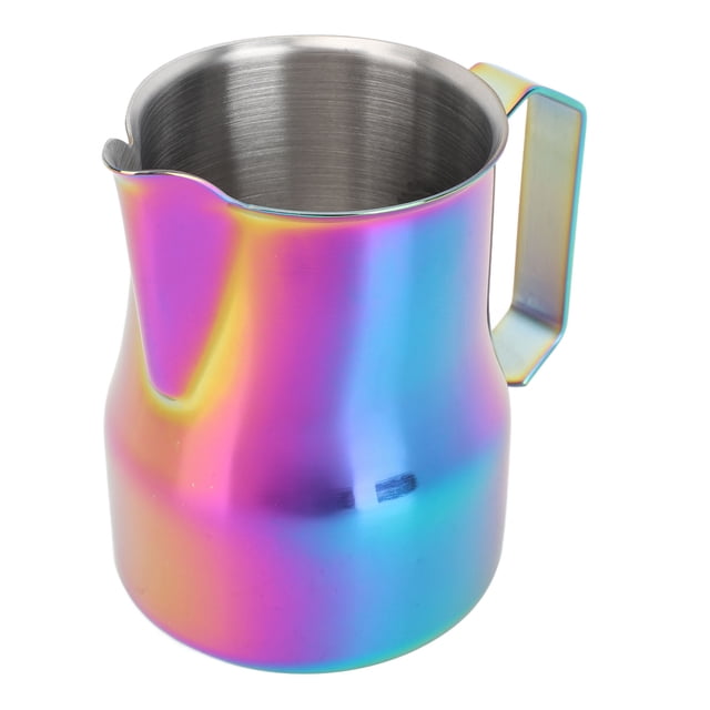 Professional Milk Pitcher 450ml, Stainless Steel Frothing Cup With Drip Free , Visually AppealingTool, Versatile For Frothing, Water