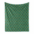 thumbnail image 1 of Yellow and Blue Soft Flannel Fleece Throw Blanket, Sunflowers Pattern with Ombre Shades Summer Season Harvest Agriculture, Cozy Plush for Indoor and Outdoor Use, 50" x 60", Multicolor, by Ambesonne, 1 of 6