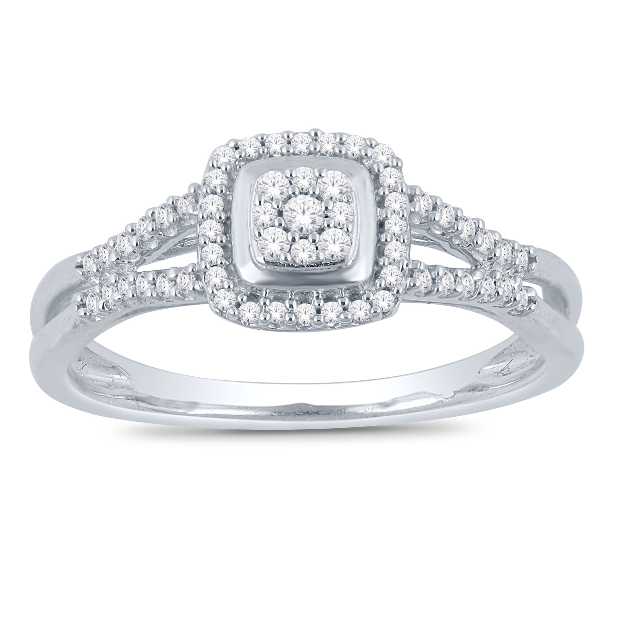 Her Special Day 1/5 CT. T.W. Diamond Promise Ring in 10KT White Gold