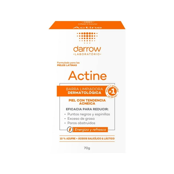 Darrow Actine, Barra Limpiadora con Vitamina C, Piel Grasa