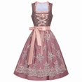 thumbnail image 1 of Vestido Dirndl Alemán para Mujer, Disfraz de Oktoberfest Bávaro para Halloween y . Rosa M, 1 of 10