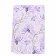 thumbnail image 2 of Purple Flowers Kitchen Towels Set of 1, Botanical Florals Plants Country Aesthetic Absorbent Dish Towels for Kitchen, Microfiber Hand Towel, Quick Drying Tea Towel for Cleaning Decorative Dishcloths, 2 of 7