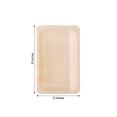 thumbnail image 3 of Efavormart 25 Pcs - Stylish Sustainable Birchwood 8" Rectangle Plate, 3 of 11