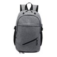 thumbnail image 3 of WHAMVOX 1Pc Men Backpack Grey with USB Port and Basketball Football Storage Buckle, 3 of 5