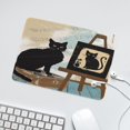 thumbnail image 6 of Funny Black Cat Print Mouse Pad, Cat Mouse Pad, Cat Gifts, Office Desk Accessories,Desk Decor, Rectangle Non-Slip Rubber, Stitched Edge,Funny Office Presents 8"x10", 6 of 8