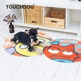 thumbnail image 3 of Touchdog PB100 Cartoon Sleepy Monster Rounded Cat & Dog Mat - Orange Monster - One Size, 3 of 3
