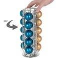 thumbnail image 6 of MyGift 20 Capsule Chrome-Plated Rotating Coffee Pod Dispenser Holder, 6 of 6