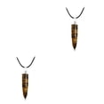thumbnail image 3 of Abalorio de columna hexagonal Minnieouse joyería para hombres colgantes amuletos de Cristal, 3 of 6