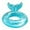 Sky Blue, variant on Swimming Pool Toy Inflatable Tail Shaped Float Tube for Kids and Adults Water Pool Accessories Inflatable Ring Floatie for Lakes Beaches and Pools