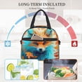 thumbnail image 4 of Balery Fiery Red Maple Leaf Fox Bolsa de Almuerzo Impresa, Caja de Almuerzo Reutilizable, Bolsa Térmica Aislada para Almuerzo, Bolsa Antiderrames, 4 of 7