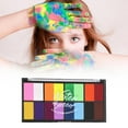 thumbnail image 1 of Cara Cuerpo Pintura Paleta de pintura Suministros Profesional Soluble en agua Pintura corporal Pintura facial Pigmento Pintura facial para disfraces Salvador Dali Pintura corporal, 1 of 10