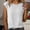 White, variant on GZWYHT Cap Sleeve Tops For Women,Womens Basic Tee Basic Tops For Woman Womens Basic Tops Womens Tops Shirts For Women Business Casual Outfits Summer Tops Brown L