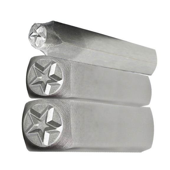 3Pcs Star Shaped Metal Punches Stamps Set for Creative Jewelry Making Multipurpose Leather and Wood Stamping Tools