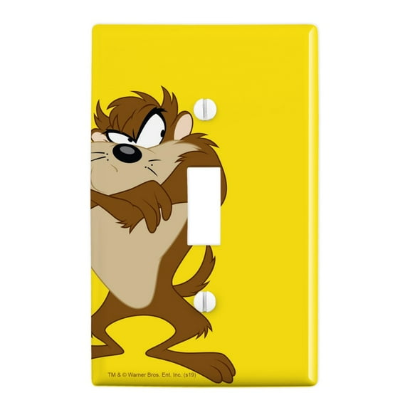 Looney Tunes Taz Plastic Wall Decor Toggle Light Switch Plate Cover