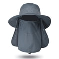 thumbnail image 1 of Chapeau de Pêcheur Mode Doux Unisexe Chapeau de Soleil Bob avec Rabat de Nuque et Couvre-Visage, 1 of 10