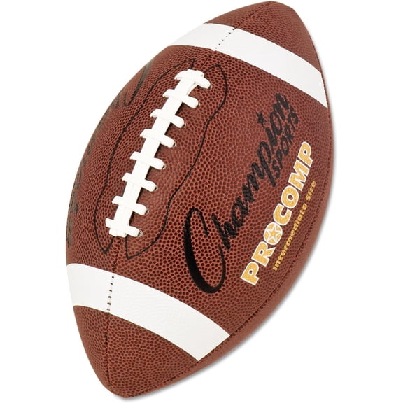 Champion Sports Intermediate Size Composite Football, Brown