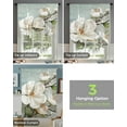 thumbnail image 4 of White Flowers Vintage Background Window Curtain for Living Room Kitchen Tie-up Roman Curtain Home Decor Blinds Drapes, 4 of 6
