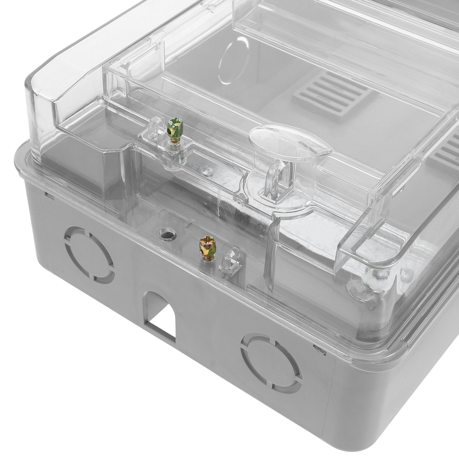 WEUVEB Weatherproof Electrical Distribution Box, Multi-Color Plastic Enclosure with High Transparency Cover for Outdoor Use