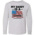 thumbnail image 3 of Inktastic My Daddy is a Veteran Long Sleeve Youth T-Shirt, 3 of 5