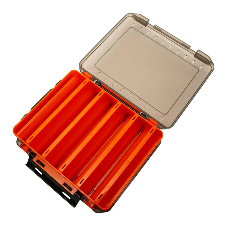 Tackle Box Fishing Tackle Storage Tray Fishing Case Organizer Durable  Tackle Box Container Orange 20.5x17x5cm