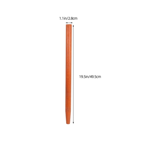 ibasenice 1Pcs Rake Handle Replacement Wood Dark Red for Agricultural Tools Slip-resistant