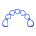 thumbnail image 2 of Banda elástica de resistencia con 7 anillos para ejercicios de brazos, hombros y pies. Azul, 2 of 9