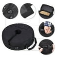 thumbnail image 3 of Gealach Black Umbrella Base Weight, Side Slot Opening, Fits Any Outdoor Patio Umbrella Stand, Easy to Fill & Set Up, 3 of 5
