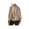 thumbnail image 2 of Bagatelle Womens Sequined Metallic Bomber Jacket, 2 of 2