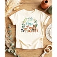 thumbnail image 2 of Wild One Wreath with Woodland Animals T-Shirts for Baby Girls and Boys, Natural Shirt, 12M, 2 of 8