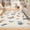Khaki, variant on Butterfly Area Rug 8x10, No Slip Washable Rug, Modern Bedroom Rug Under Bed Ultra Carpet, Low-Profile Rugs for Living Room Bedroom Dining Room, Light Blue