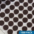 thumbnail image 2 of Paquete de 1000 almohadillas de fieltro autoadhesivas Rok Hardware resistentes de 3/8"" (9,5 mm) de diámetro para muebles/gabinetes, 1/8"" (3 mm) de altura, redondas, color marrón - ROKFELTP38BRN, 2 of 5