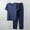 Dark Blue, variant on ZZwxWA Men's 2 Pieces Set Short Sleeve Henley Shirts Casual Beach Pants Summer Yoga Outfits Loose 2 PC Outfit up to 45% Off