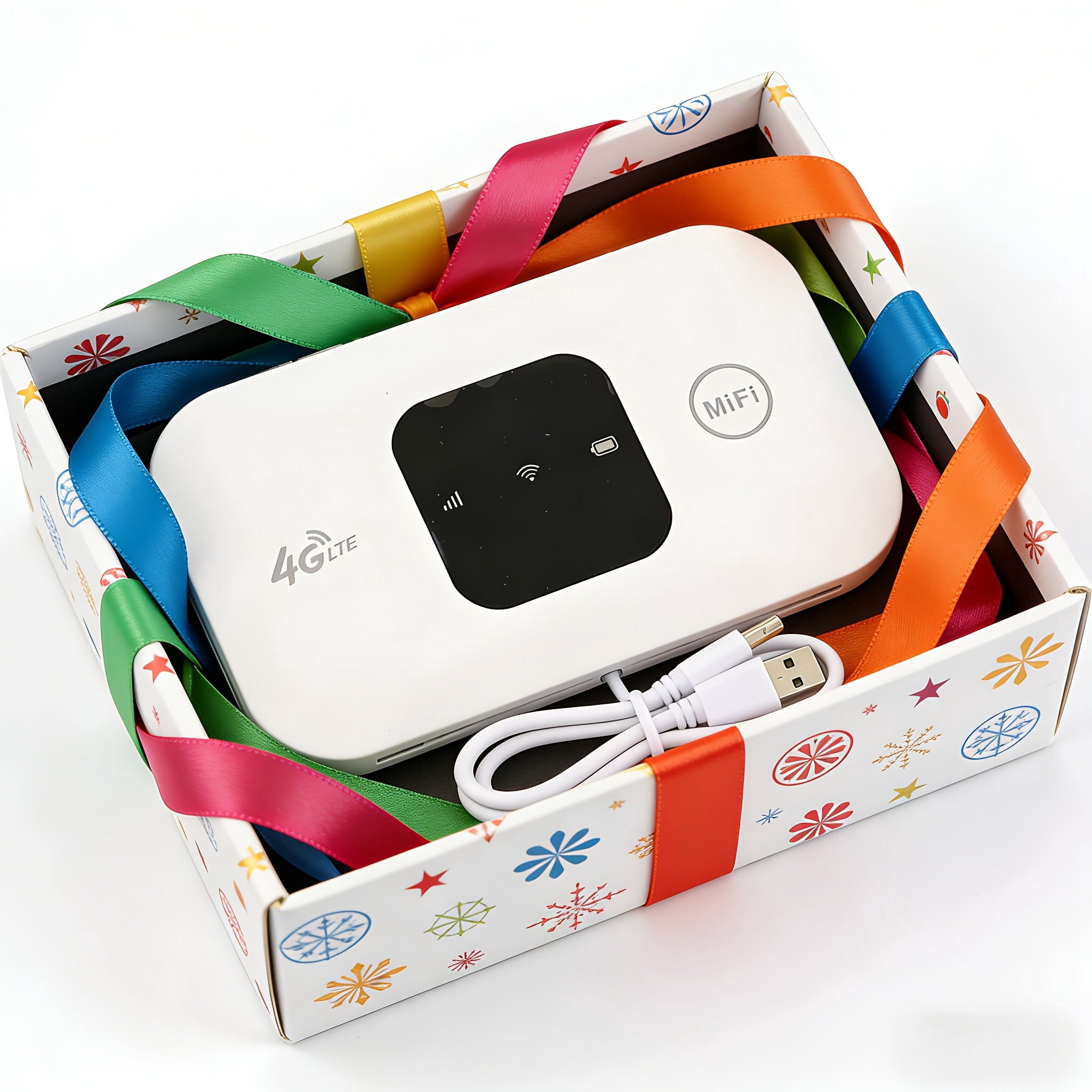 Mobile Hotspot, Internet Hotspot 4G Router 8-10 User Router, with SIM Card Slot to Support Home Office Travel Operating System, Without SIM Card