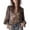 Beige, variant on Elara Women's 2026 Spring Summer Velvet Lace Boho Party Blouse Fashion Elegant Long Sleeve Paisley Print Shirt for Women
