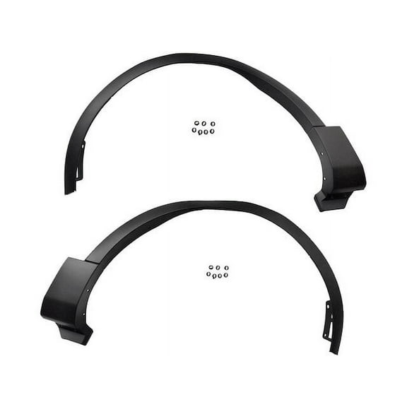 Front Fender Flare Set - Compatible with 2016 - 2019 Ford Explorer 2017 2018