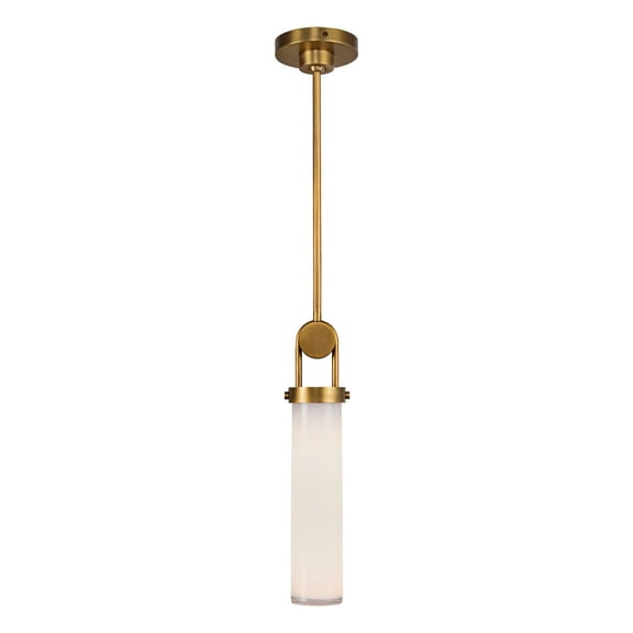 PD355015VBGO-Alora Lighting-Wynwood - 1 Light Pendant-15 Inches Tall and 3.5 Inches Wide-Vintage Brass Finish