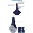 thumbnail image 4 of Transportín para mascotas, bolso portátil para perros y gatos, libera tu mano, bolso de hombro ajustable, adecuado para perros de tamaño pequeño (azul), 4 of 5