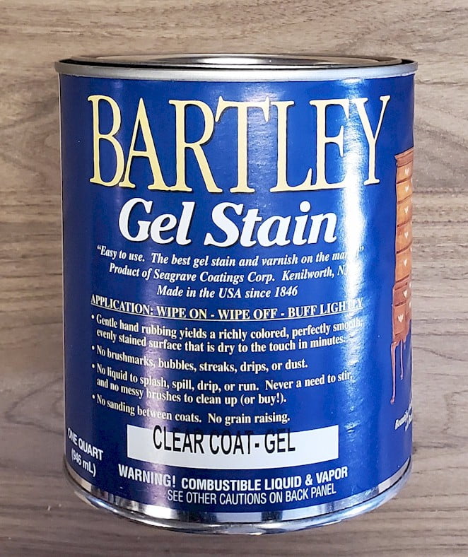 BARTLEY CLEAR COAT FINISH GEL QUART