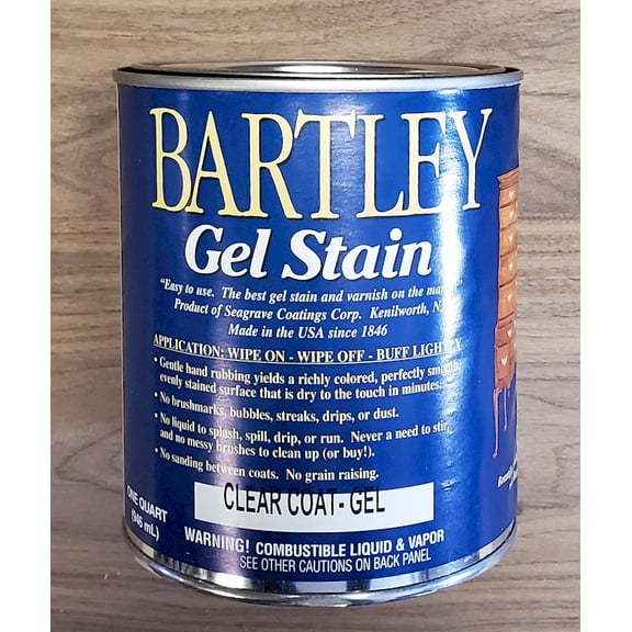 BARTLEY CLEAR COAT FINISH GEL QUART