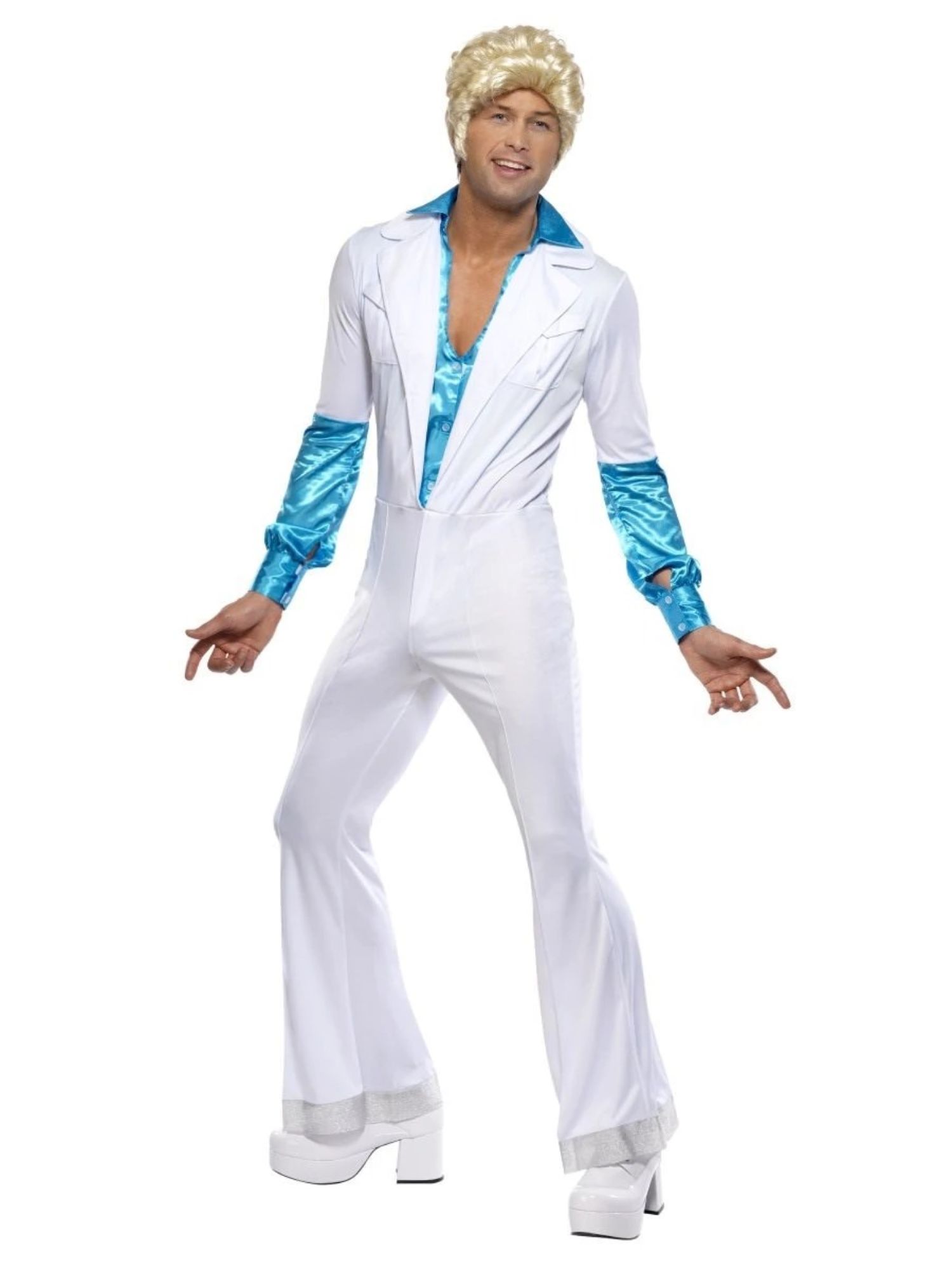 Disco Sleazeball 60s 70s Leisure Suit Men's Costume – M-XL Polyester