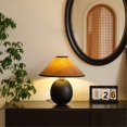 thumbnail image 4 of Lámpara de mesa de madera estilo retro for sala de estar, dormitorio y mesita de noche., 4 of 5