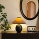 thumbnail image 4 of Lámpara de mesa de madera estilo retro for sala de estar, dormitorio y mesita de noche., 4 of 5