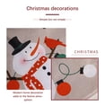 thumbnail image 4 of Tapete de decoración navideña DIY Prop suministros de vacaciones de larga duración ahorro de espacio decoración práctica de Navidad Kits de decoración para fiestas Patrón de muñeco de nieve sweethay HA069695-01, 4 of 6