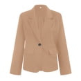 thumbnail image 6 of Women's Suit Coat Solid Color Cardigan Suit Casual Lapel Long Sleeve Jacket With Pockets, 6 of 8