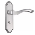 thumbnail image 3 of Cerradura de manija de baño de acero inoxidable, cerradura de puerta de inodoro, cerradura de puerta de inodoro de una sola lengüeta sin llave, cerradura de puerta de aleación de titanio y magnesio, 3 of 5