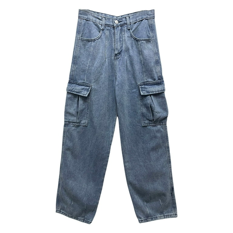 LIBERE Bleached Wide Baggy Pants （Blue） -FASCINATE