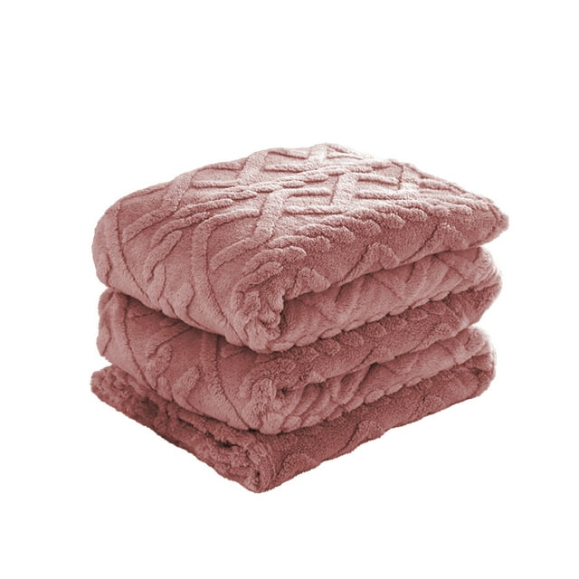 Deeceymbur Fleece Blanket Soft Warm Cozy Throws for Couch Bed Sofa Office Travel Versatile All Season Gift Nylon Microfiber Reversible Decorative